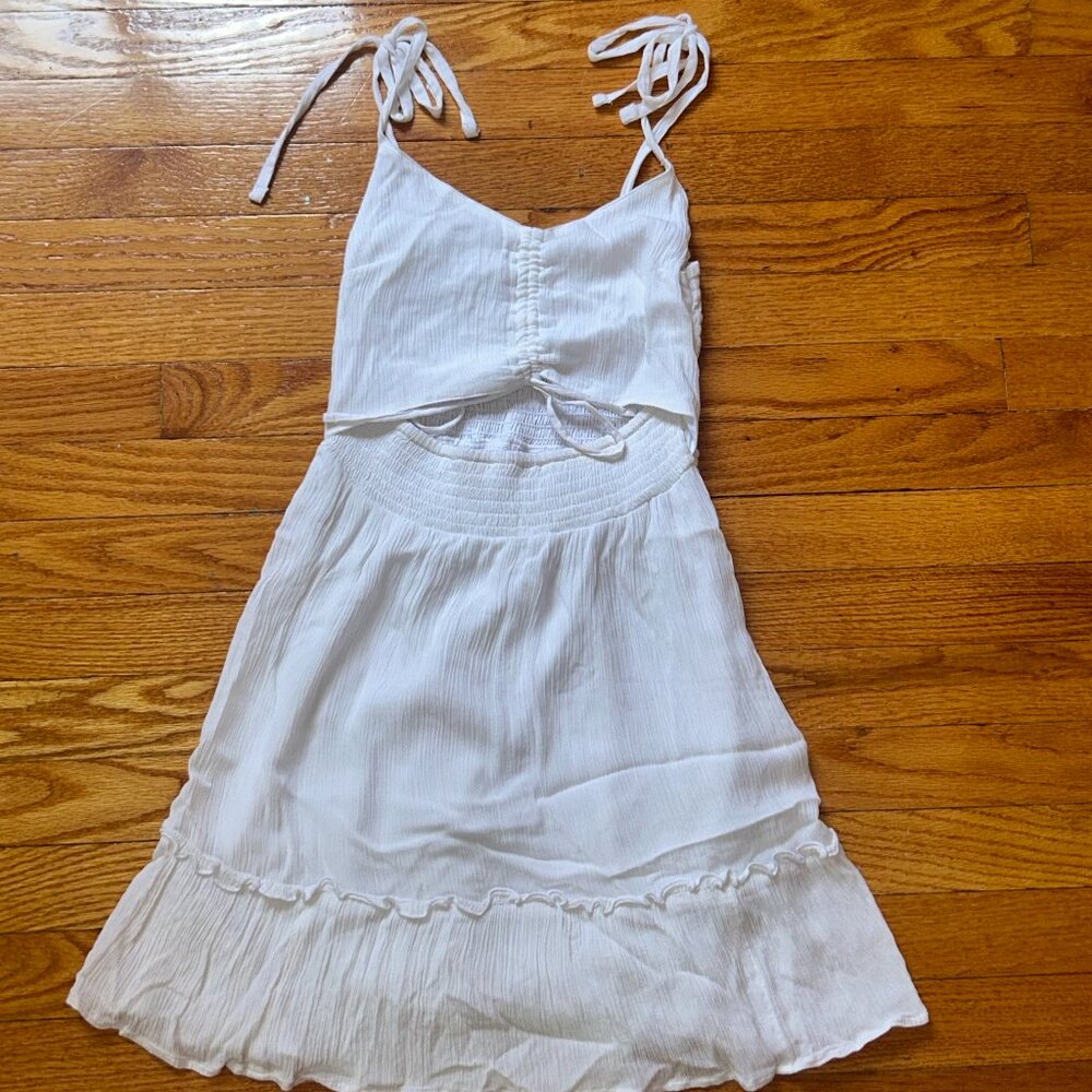 Hollister White Sun Dress, Size: Medium